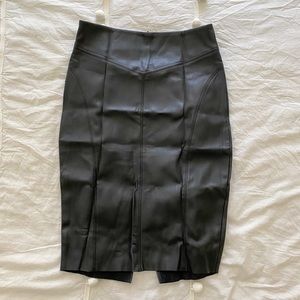 NWT Express Faux Leather Skirt